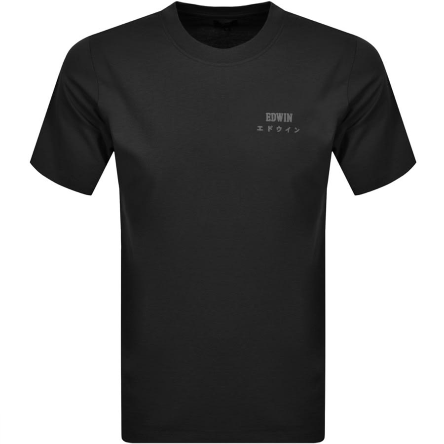 Alternative Image for ProductEdwin Crew Neck Logo T Shirt Blue1